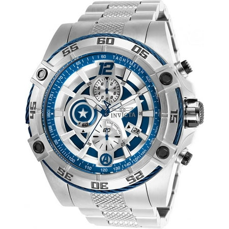 Invicta Men's Marvel Quartz Chrono 100m Stainless Steel Watch