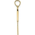 thumbnail image 2 of 14K Yellow Gold With Black Enamel 3-D Table Knife Charm (20.95 X 2.25) Made In United States k7016, 2 of 5