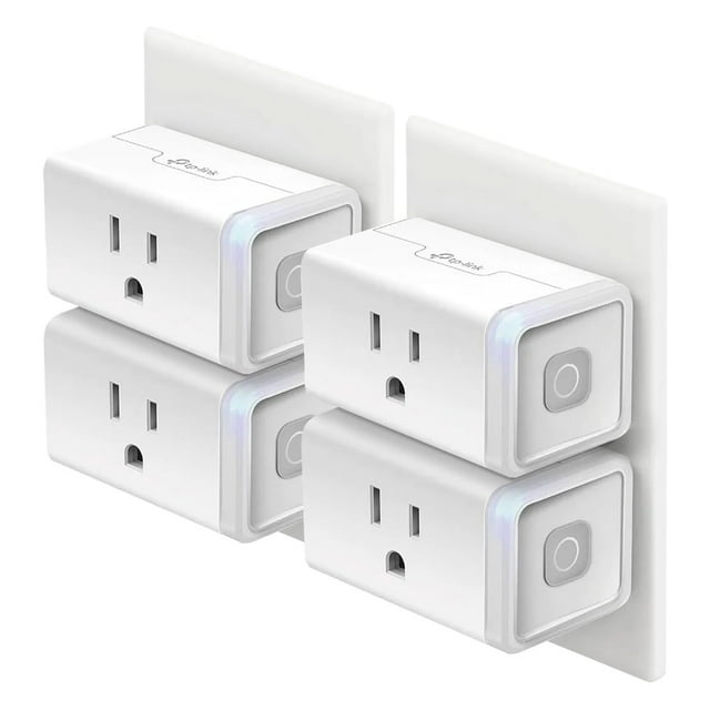 Enchufe inteligente Kasa HS103P4, toma Wi-Fi Alexa/Google Home, paquete de 4