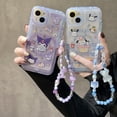 thumbnail image 2 of Sanrio Kuromi Pochacco-funda de teléfono con soporte Invisible, carcasa a prueba de golpes para iPhone 14, 13, 12, 11, Max, XR, X, XS Plus Fivean unisex, 2 of 2