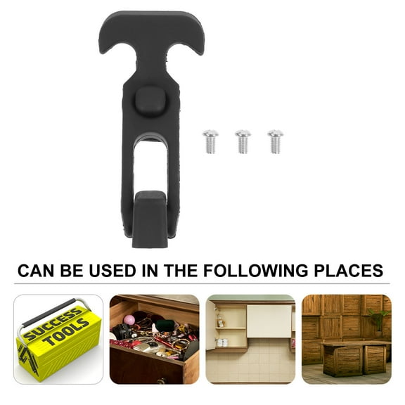 NICEXMAS Flexible T Handle Latch Rubber Black Professionals Tool Storage 2Pack