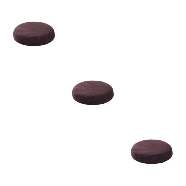 relayinert Coussin Rond Légèrement Imperméable pour Détente Housses de Siège Imperméables Café Foncé 3 Pcs
