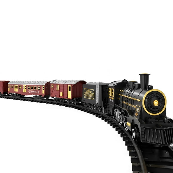 Máquina de vapor clásica eléctrica TEMI Train Set con Steam 3-12Y