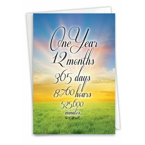 1 Funny Recovery Card with Envelope - Time Count Milestones 1 C9083AAG