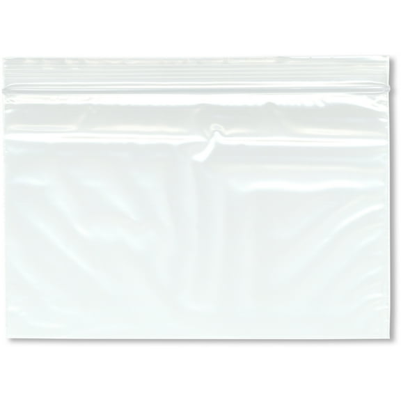 Plymor 8" x 5" (Pack of 100), 2 Mil Zipper Reclosable Plastic Bags