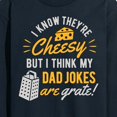 thumbnail image 3 of Instant Message - Cheesy Dad Jokes Grate  - Men's Long Sleeve T-Shirt, 3 of 6