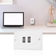 thumbnail image 3 of Panel de placa de pared, puerto dual USB 2.0, placa de pared USB, diseño elevado, 3 of 10