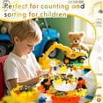 thumbnail image 5 of Miguan 135 pcs Construction Sensory Bin Items Construction Counting Sorting Sensory Bin Filler Fine Motor for Spring Summer Sorting Counting Decor Home Decoration Birthday Gift, 5 of 7