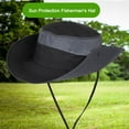 thumbnail image 3 of Shenmeida Wide Brim Sun Hat UV Sun Hat Outdoor Nylon Hat Hiking Beach Fishing Bucket Cap for Unisex, 3 of 6