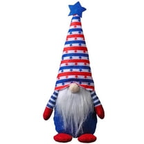 SDJMa 4th of July Patriotic Gnome Elf Decorations 12in Plush American Flag Doll Stars and Stripes Scandinavian Tomte Fourth of July Veterans Day Gift, Independence Day Table Ornament