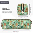 thumbnail image 3 of Easygdp Christmas Donuts para Estuche de Lápices de Cuero, Estuche de Papelería de Cuero, Estuche de Gran Capacidad con Cremallera, 3 of 7