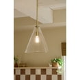 thumbnail image 6 of 42200NBR Kichler Lighting Everly - 1 Light Pendant-15.5 Inches Tall and 14.25 Inches Wide-Natural Brass Finish-Clear Glass Color, 6 of 8