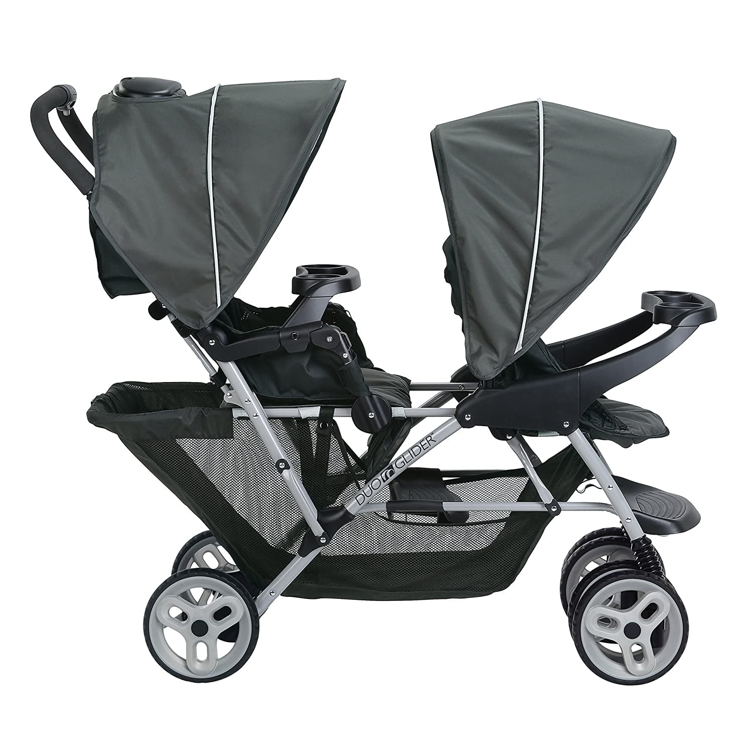 Graco DuoGlider Click Connect Double Stroller, Glacier, 27.37 lbs