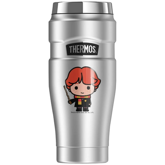 Harry Potter Ron Cute Chibi, THERMOS STAINLESS KING Stainless Steel Travel Tumbler, Vacuum insulated & Double Wall, 16oz