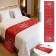 thumbnail image 2 of Housse de Protection pour Lit de la Saint-Valentin, Foulard Rouge pour Lit et Chambre d'Hôtel 83 Pouces X 20 Pouces, 2 of 9
