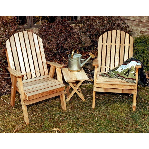 Creekvine Designs Western Red Cedar With Cedar Sealer Stained Fanback Patio Chair Made In Usa Walmart Com Walmart Com