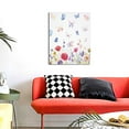 thumbnail image 4 of KLL Meadow flowers with butterfly Print Canvas Wall Art, Canvas Painting Prints Canvas Art Wall Decor Home Decoration for Living Room Bedroom Office, 4 of 6