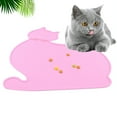 thumbnail image 4 of Pet Placemat Silicone Cat Shape Creative Washable Cat Food Mat Cat Food Pad, 4 of 10