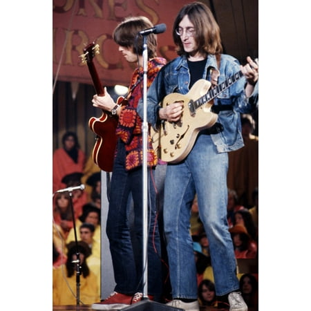 - John Lennon Eric Clapton 1968 Rolling Stones Rock 'n Roll Circus 24x36 Poster