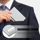 thumbnail image 2 of GOOHOCHY Titular de la tarjeta de visita Tarjeta de crédito Cartera Cuero de acero inoxidable Nombre Titular de la tarjeta, 2 of 8