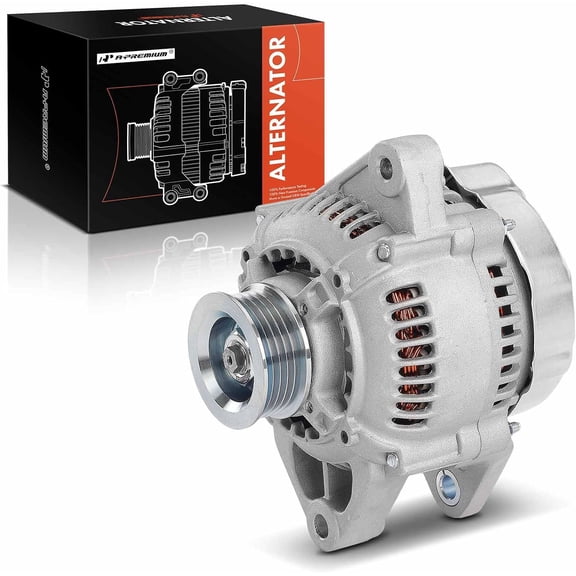 A-Premium Alternator Compatible with Toyota Corolla 1993-1997, Celica 1994-1997 1.8L & Geo Prizm 1993-1997, 12V 70A 5-Groove Pulley Clockwise