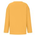 thumbnail image 5 of Resicozy Boys Sweatshirts Long Sleeve Casual Crew Neck Soft Teen Pullover Sweaters Trendy Solid Color Sweatshirt 2026 3-14 Years Orange 110, 5 of 5