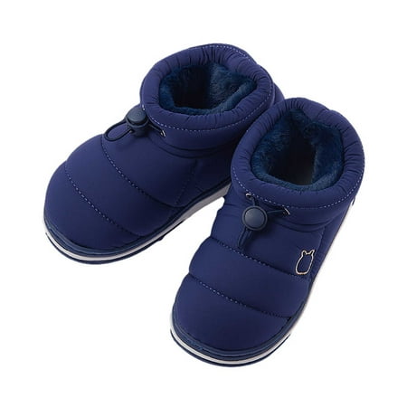 

gakvbuo Clearance items all 2022!Baby Boys Girls Shoes Infant Toddler Winter Warm Footwear Boots Non Slip Prewalker Children s Home Shoes