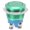 Green, variant on Rupoun 16mm / 0.6 inches Stainless Steel Metal Button Switch, Flat Round Head Waterproof Self-Reset Push Switch, Normally Open 220V Momentary Switch for Industrial Control, Blue