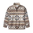 thumbnail image 4 of Uorisanigo Girls Sweatshirts Oversized Long Sleeve Shirts Tops Fall Trendy Aztec African Tribal Quarter Zip Pullover Sweatshirts for Vacation Shopping Exercise Wear, Athletic Shirts Tops, 4 of 7