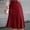 Wine Red, variant on Women‘s Solid Color Midi Skirt – High-Waist Mermaid Hem with Wide Belt Everyday Outfit Essential Wine Red,M