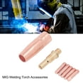 thumbnail image 3 of Welding Gun Accessories, Brass Gas Nozzle Diffuser Kit High Temperature Resistance Easy Installation Compact Size  for MIG Welding Torch, 3 of 7