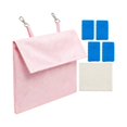 thumbnail image 3 of Bolsa de hielo para jaula de mascotas, bolsa colgante aislante para enfriar mascotas, de hielo para hurones, chinchillas, conejos, viajes en Morado con 4 cajas, 3 of 8