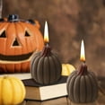 thumbnail image 6 of Thanksgiving Pumpkin Shaped Candles Cute Little Autumn Pumpkin Decorations Fall Scented Soy Wax Candles Halloween Thanksgiving Candle Gift（Coffee）, 6 of 6
