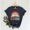 thumbnail image 2 of Vintage Book Lover T-Shirt - It's in a Book - Retro Rainbow, 2 of 2