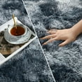 thumbnail image 2 of Noahas Fluffy Area Rug for Living Room Bedroom, 6 x 9 Tie-Dyed Blue Grey Rug Fuzzy Non-Slip Modern Carpet Ultra Soft Faux Fur Rugs for Dorm Kids Room Home Decor, 2 of 7