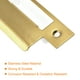 thumbnail image 4 of Uxcell 68mm x 39mm 201 Placa de golpe de cerrojo de acero inoxidable, dorado, 4 of 4