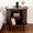 Walnut, variant on Ebello Nightstand with Built-in Charging Station, Modern Oval End Table with Storage, Sliding Door & Raised Base for Bedroom and Entryway, Camel