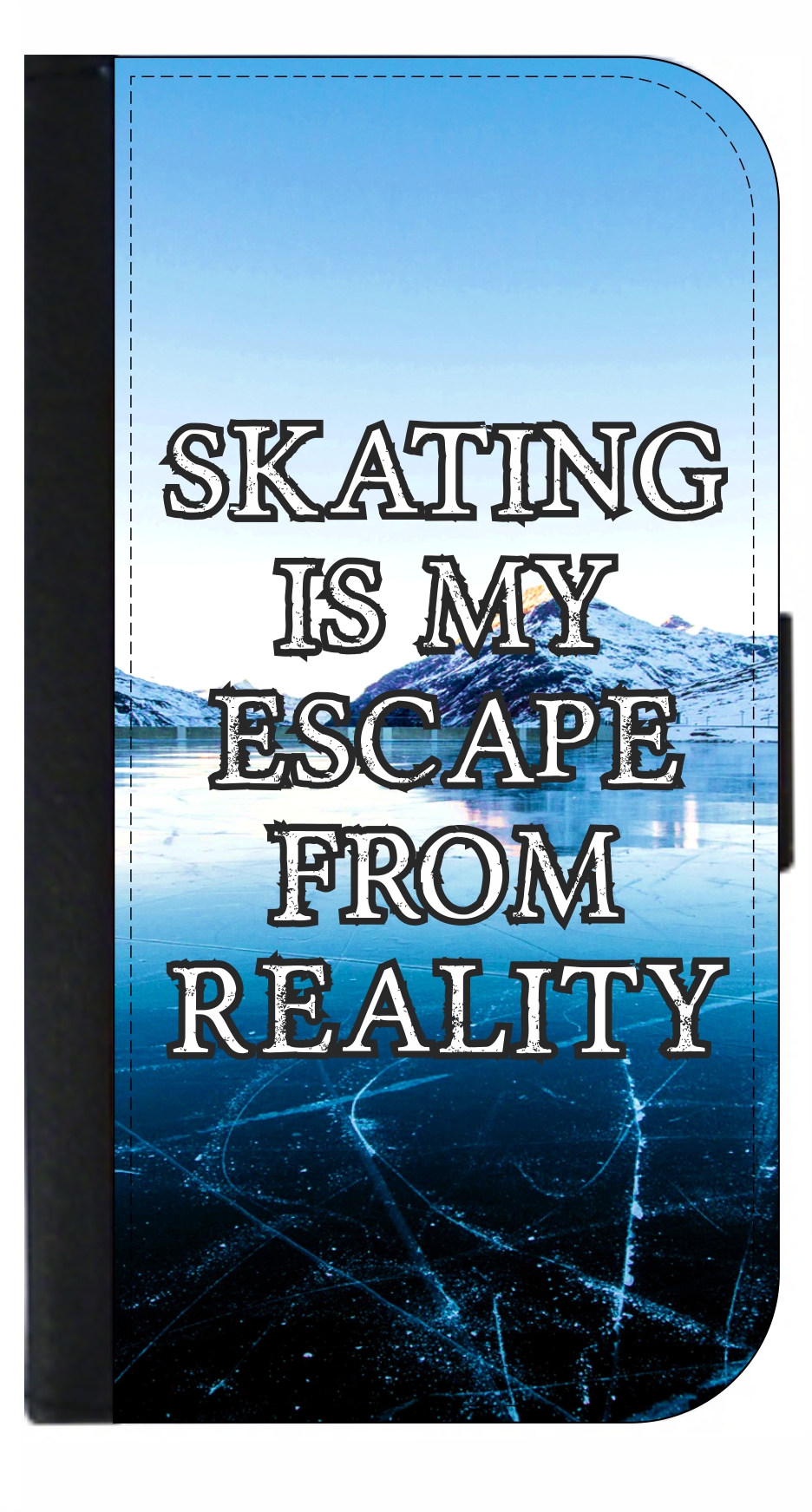 Skating Is My Escape From Reality - Galaxy s10p Case - Galaxy s10 Plus Case - Galaxy s10 Plus Wallet Case - s10 Plus Case Wallet - Galaxy s10 Plus Case Wallet - s10 Plus Case Flip Cover - image 1 of 3