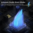 thumbnail image 3 of Watch Winder For , Automatic Watch Winder Box, Double Watch Winder With Japanese Quiet Motor Battery Powered Or AC Adapter For Watches Display Gift AC Adapter Or Battery, 3 of 8