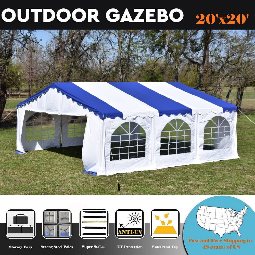 Intentie Zeebrasem Proberen 20'x20' Budget PVC Party Tent Canopy Shelter - Blue - By DELTA Canopies -  Walmart.com