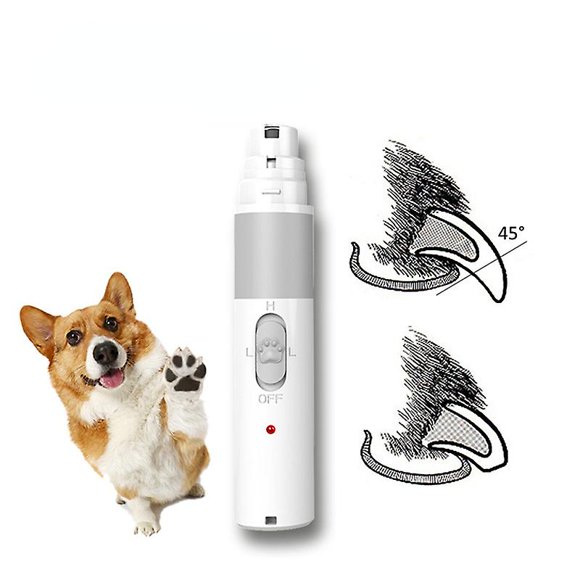 Pet Nail Grinder-superior Electric Paw Trimmer Clipper With Diamond