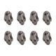 thumbnail image 4 of Ghost Head Rivet, Punk Style DIY Craft Skull Rivets 150 Sets Decoration Zinc Alloy  For Clothing ANGGREK Negro plata, 4 of 7