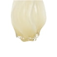 thumbnail image 5 of DecMode 13", 9"H Abstract Wavy Ombre Yellow Glass Vase, Set of 2, 5 of 9