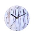 thumbnail image 1 of Tablero de densidad, reloj de pared redondo, tictac, movimiento de cuarzo, sala de estar, dormitorio, reloj decorativo sidaley JJ23605-01B, 1 of 6