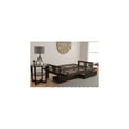 thumbnail image 5 of Modern Muse Wood Futon Frame Set with Storage Drawers, Classic Style with Mission Style Arms with Solid Pattern with Foldable Feature for Lounge Room with Tight Back, 5 of 5