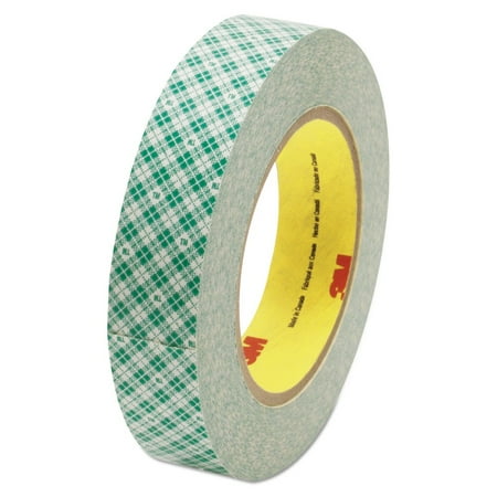 3M 410M 1 in. x 36 Yards Double Coated 3 in. Core Tissue Tape - White (1-Roll)