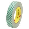 3M 410M 1 in. x 36 Yards Double Coated 3 in. Core Tissue Tape - White (1-Roll)