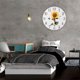 thumbnail image 4 of Reloj de pared redondo con números arábigos y girasol para decoración del hogar y la oficina (3), 4 of 10