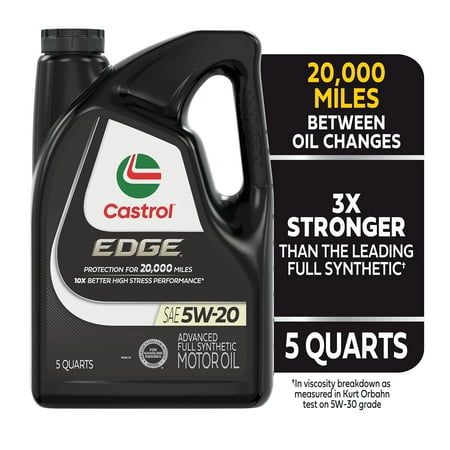 UPC 079191230831 product image for Castrol EDGE 5W-20 Advanced Full Synthetic Motor Oil  5 Quarts | upcitemdb.com