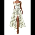 thumbnail image 3 of Vestidos de Verano para Mujer 2025, Vestido con Corsé Floral y Cuello de Lechera. Beige M, 3 of 10